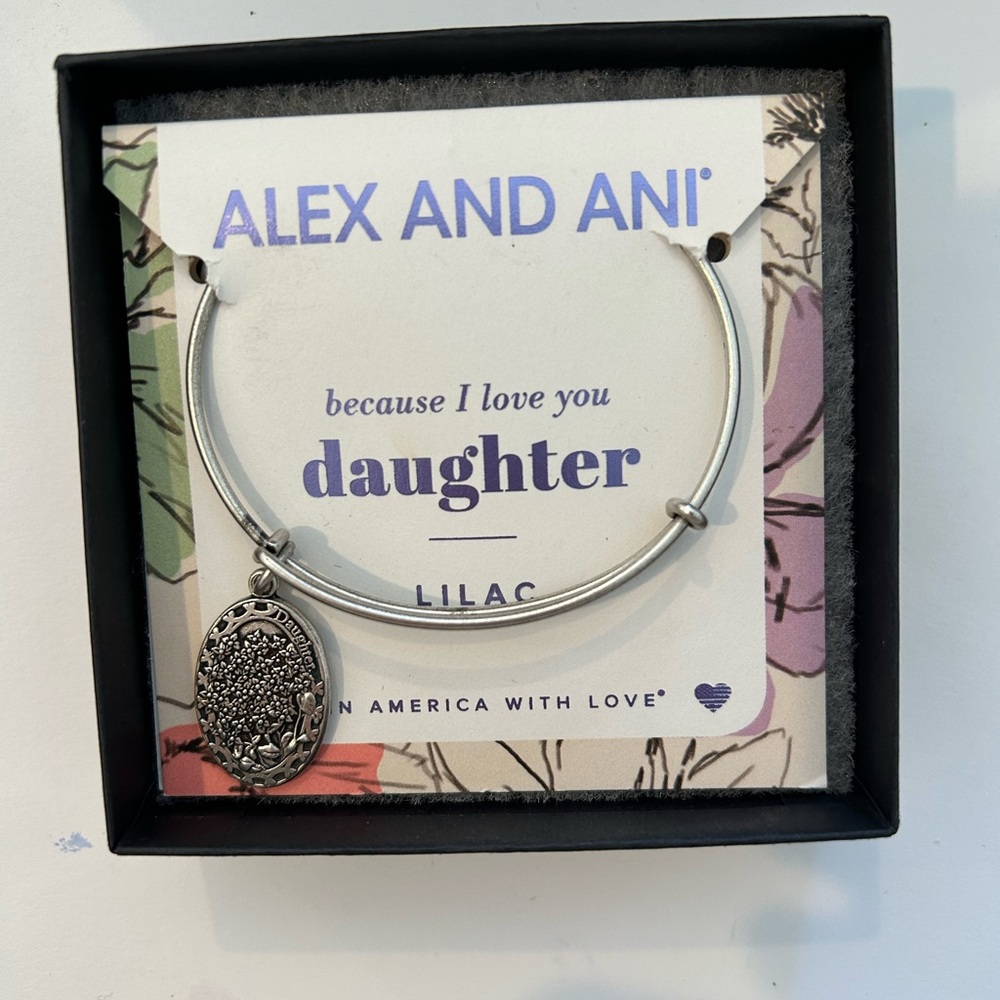 Alex and Ani Silver Daughter Bracelet